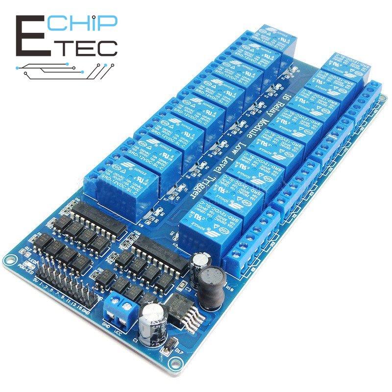 DC 5V 12V 16 channel relay module interface board with optocoupler