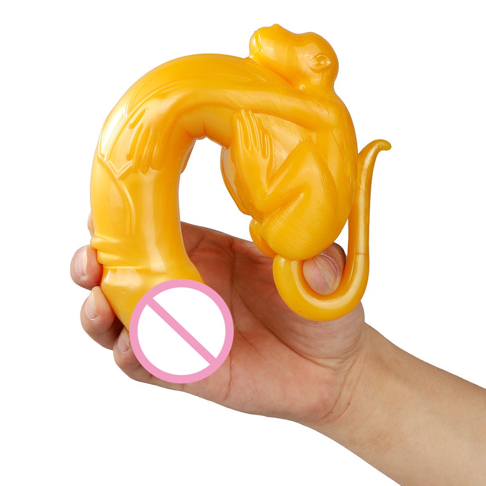 Monkey Holding Banana Shape Dildos Sex Toys for Women Anal Plug No Vibrator  G Spot Massage Big Penis | Shopee Philippines