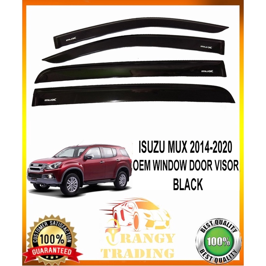 Isuzu Mux 2014 To 2020 Oem Window Door Rain Visor Black 2015 2016 2017 