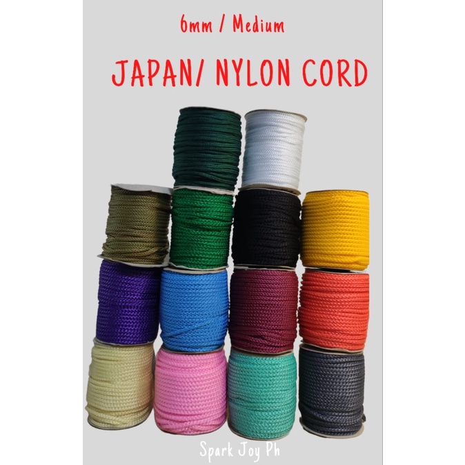 6mm Medium Nylon Cord/ Japan Cord for DIY Plant Hanger, ID Lace