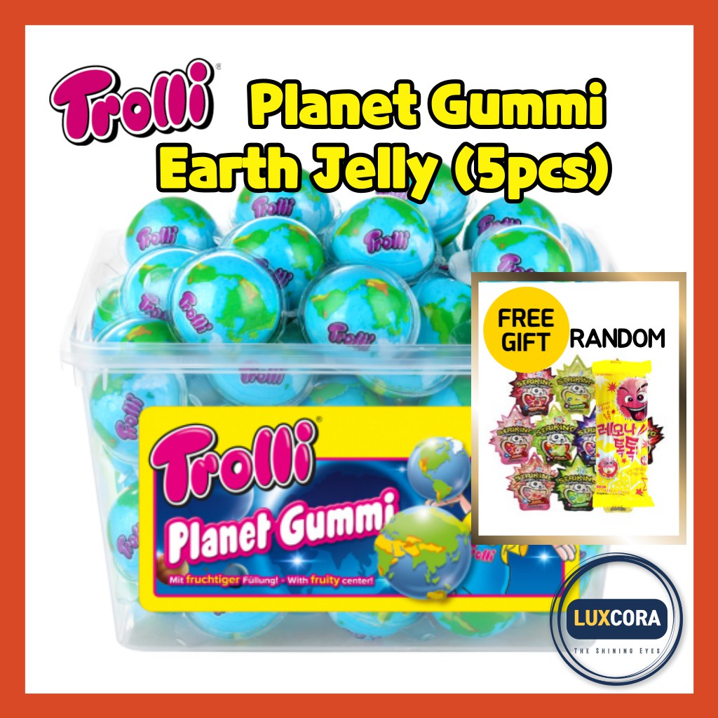 Trolli Planet Gummy Earth Jelly / 5pcs / Korea Best Seller | Shopee ...