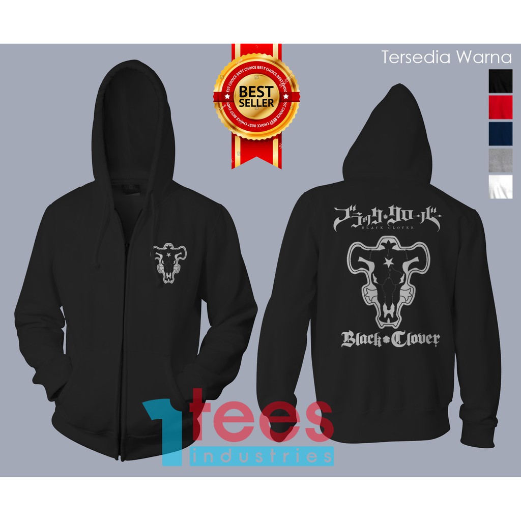 Black bulls hoodie black clover best sale