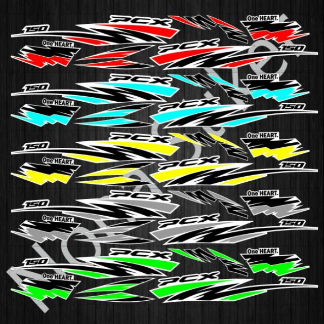 Pcx 150 FLASH STRIPING DECAL Sticker | Shopee Philippines