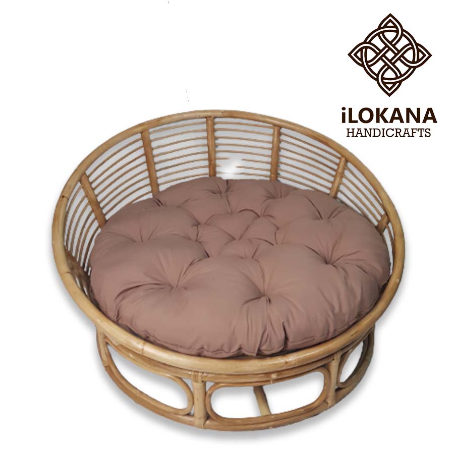 Big Rattan Papasan Chair with Cushion Shopee Philippines