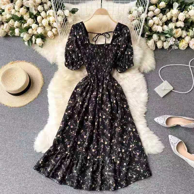 Korean flower dress sale