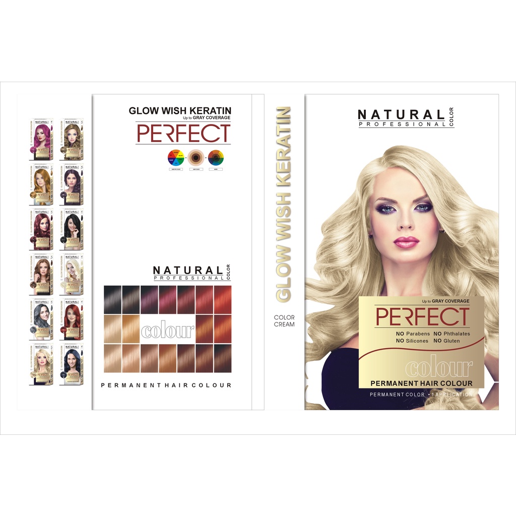 Glow Wish Keratin Hair Color Chart Shopee Philippines