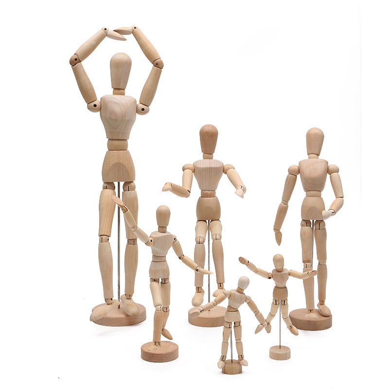[ON HAND] Wooden Wood Figure Manikin Human Artist Drawing Sketch Model