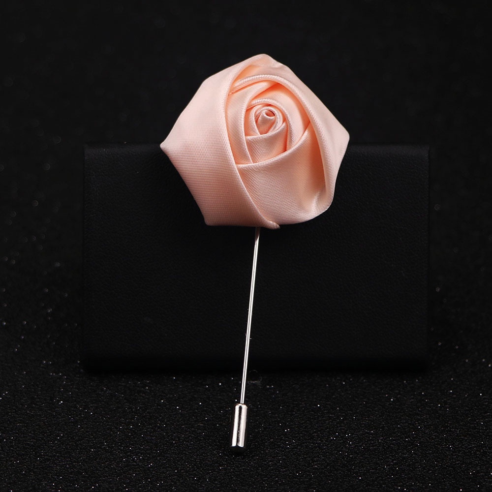 EFAN Popular Korean Classic Men's Pin Handmade Fabric Heart Rose ...