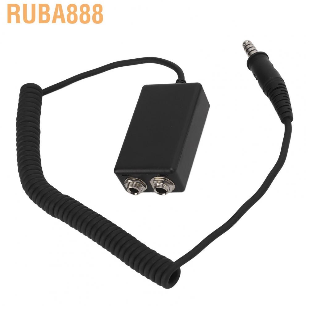 Ruba888 Aircraft Helicopter Aviation Headset To Ga Female Adapter U174 Male Connector Shopee 3739