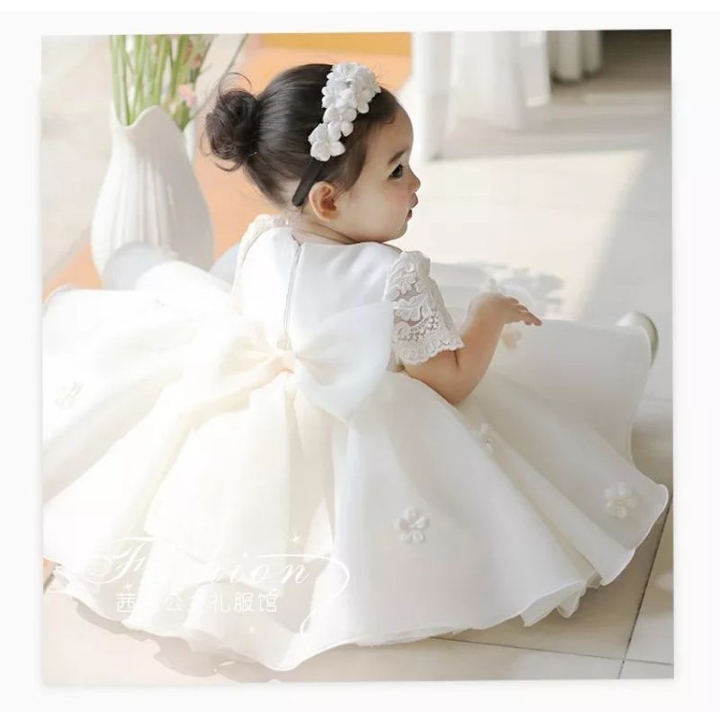 Baby white christening outlet dress