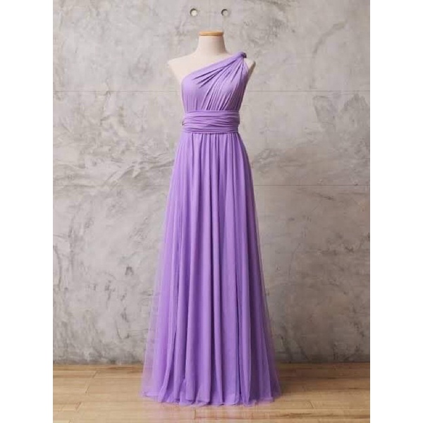 LAVENDER INFINITY DRESS WITH TULLE