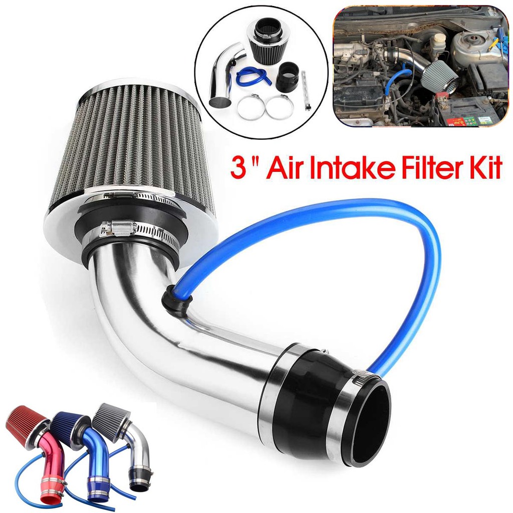 76mm 3 Inch Universal Car Cold Air Intake Filter Aluminum Induction