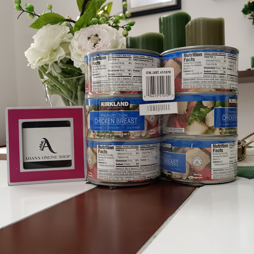 Kirkland Signature Premium Chunk Chicken Breast 356g x 6 cans Shopee