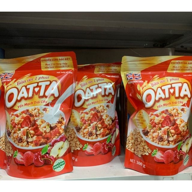 5 packs of OATTA fruit oatmeal 300g (no milk included) | Shopee Philippines