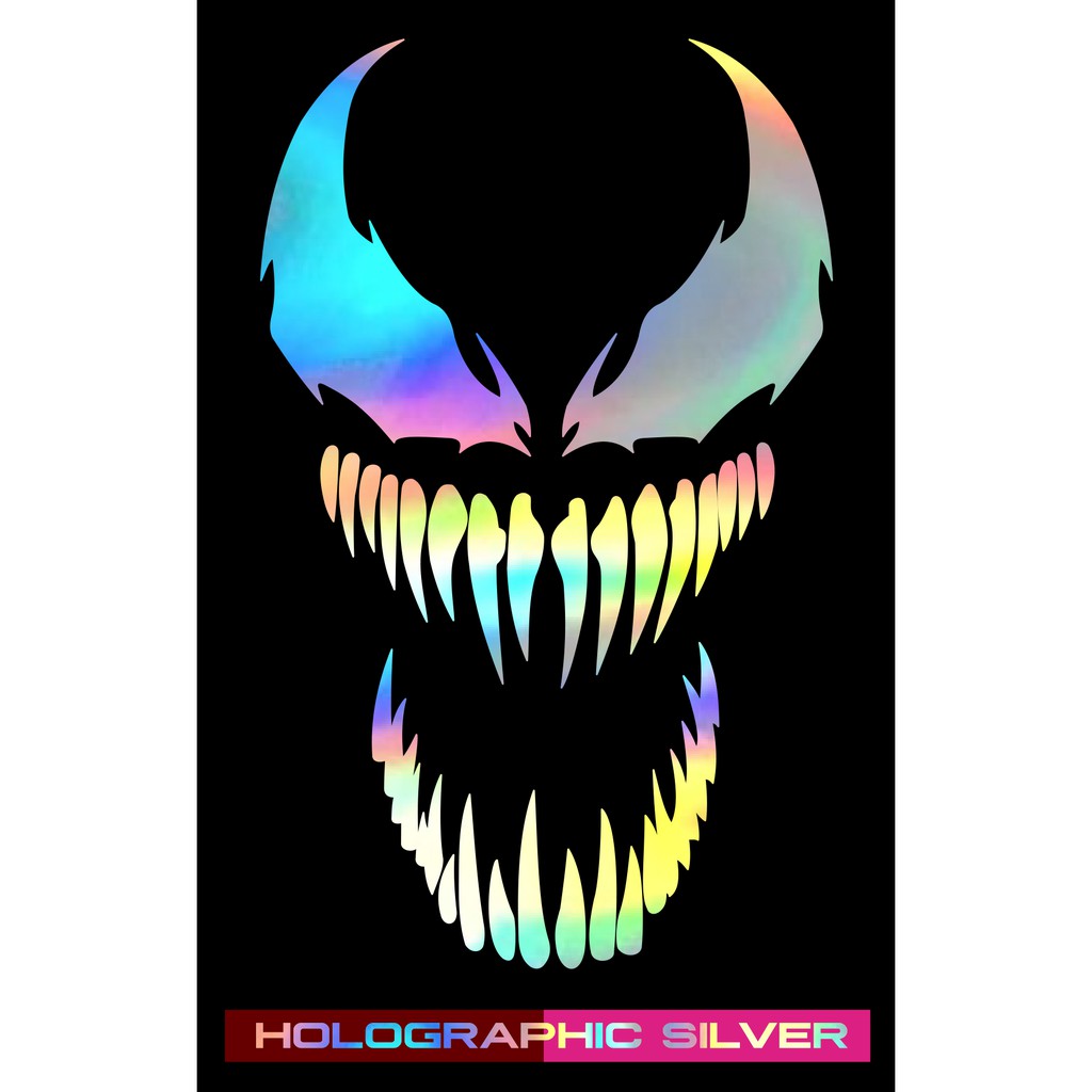 Venom sticker for bike hot sale helmet