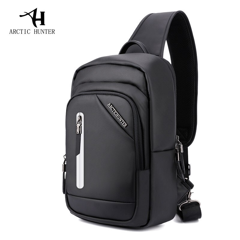 POTRAVEL.DESIGN Men's Chest Bag Large Capacity Men's Chest Shoulder Bag ...