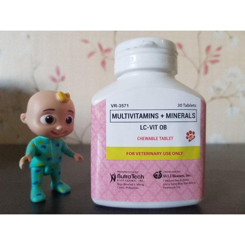 LC VIT OB (MULTIVITAMINS + MINERALS) - 30 pcs CHEWABLE TABLET | Shopee ...