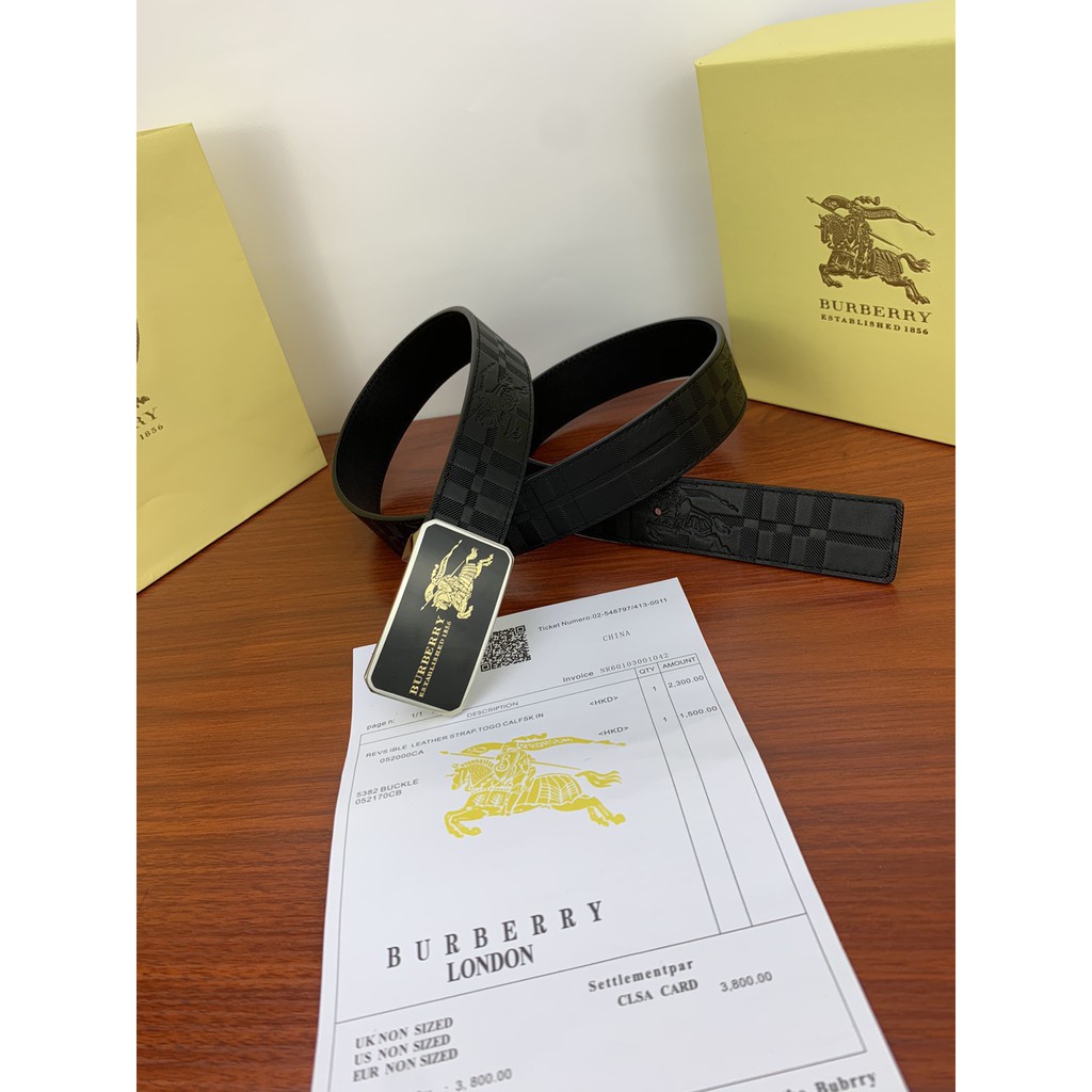 Authentic store burberry belt