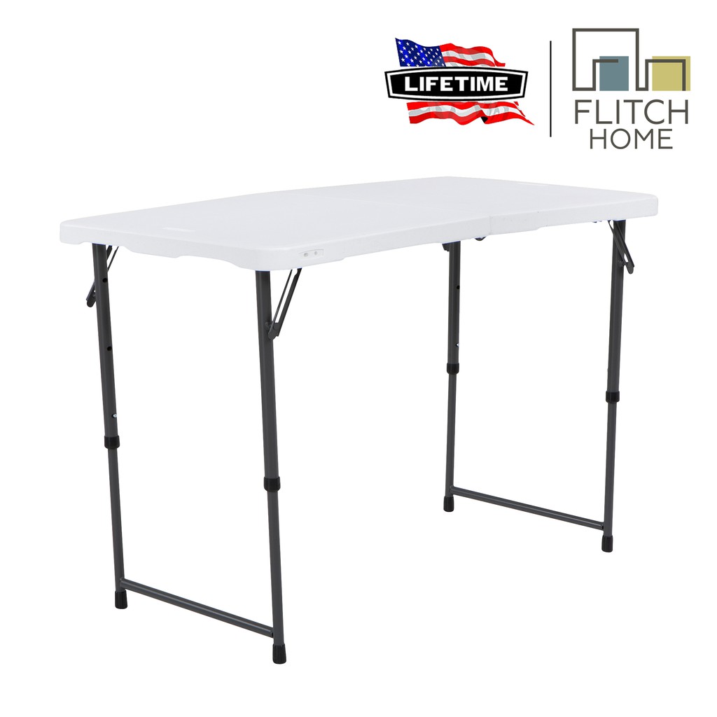 Lifetime 4 FT FoldInHalf Table White Shopee Philippines