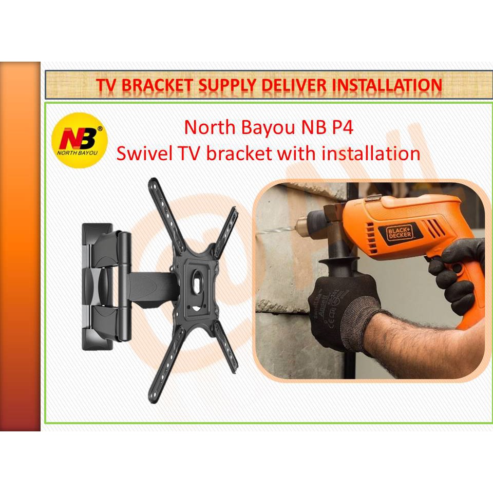 North Bayou NB P4 Wall Mount 3255inch Full Motion Cantilever for LED