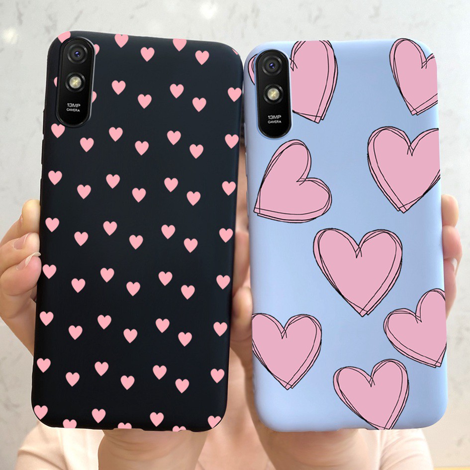 For Xiaomi Mi Note 10 Lite Case 2020 Cute Love Heart Soft TPU Slim Fundas  For