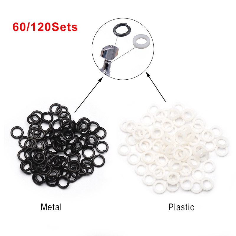 60/120Sets Mounting Ferrules/Gasket/Washers for Guitar Tuning Peg