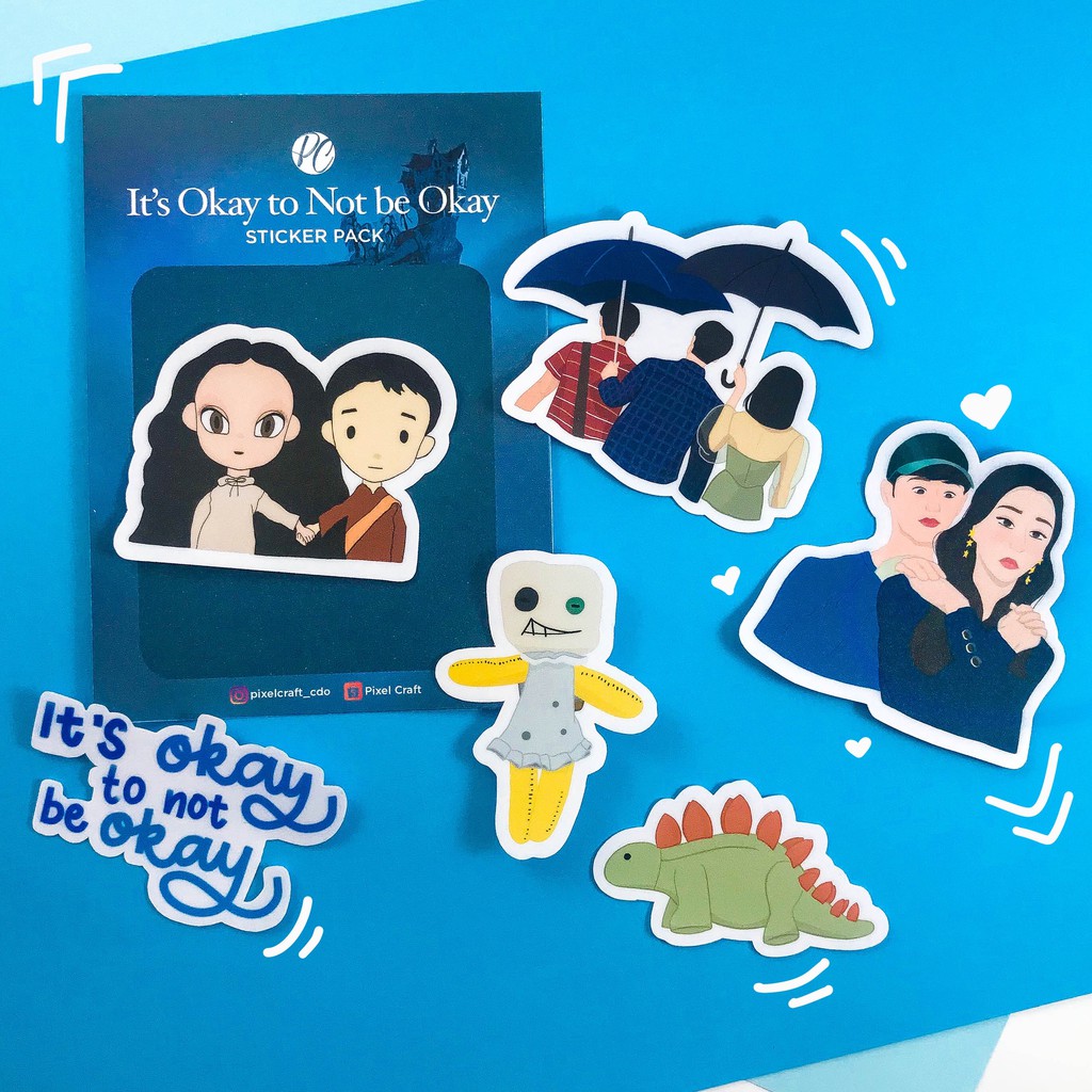 PC Its Okay to Not be Okay Vinyl Matte Laminated Fanart Sticker Pack