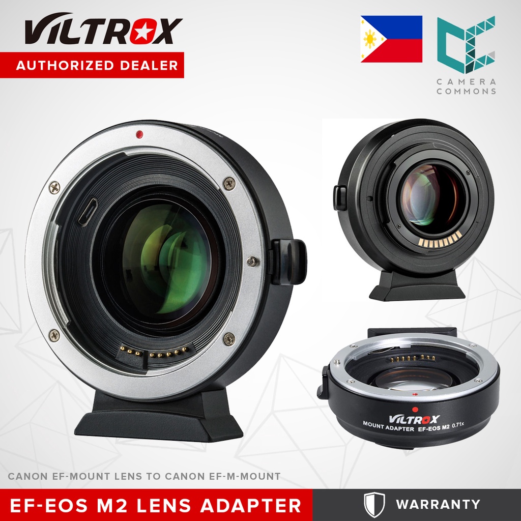 Viltrox EFEOS M2 Lens Adapter 0.71x Speed Booster for Canon EF Lens to EOS EFM Mirrorless