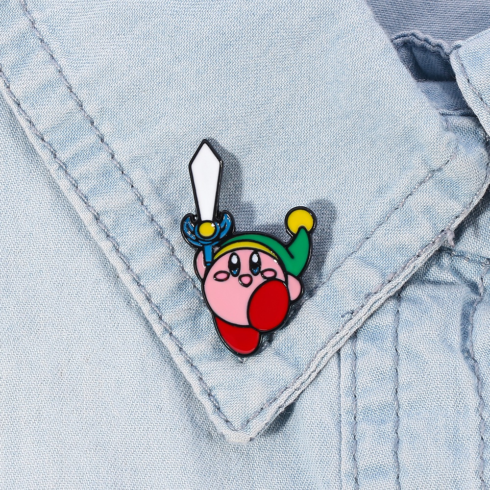 Cute Mini Pink Chubby Elves Enamel Pin Funny Video Games Fan Art ...