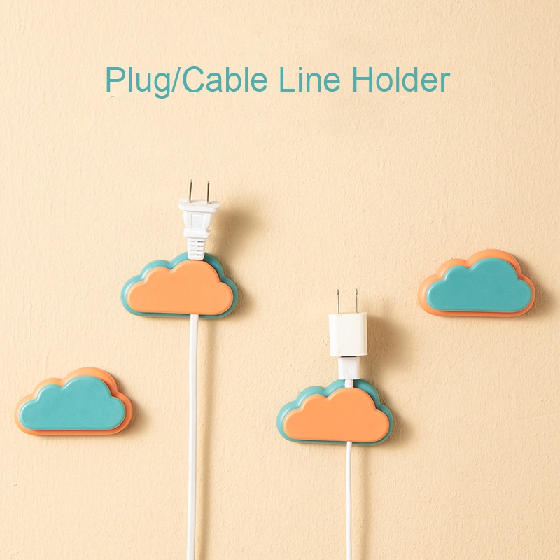 Cloud Shape Plug Holder Wall-mounted Power Strip Coil Winding Storage ...
