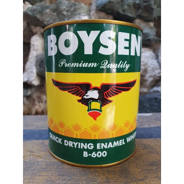 Quick Drying Enamel B600 White 1L Boysen QDE Paint Alkyd Oil Based Exterior Coating 1 Liter