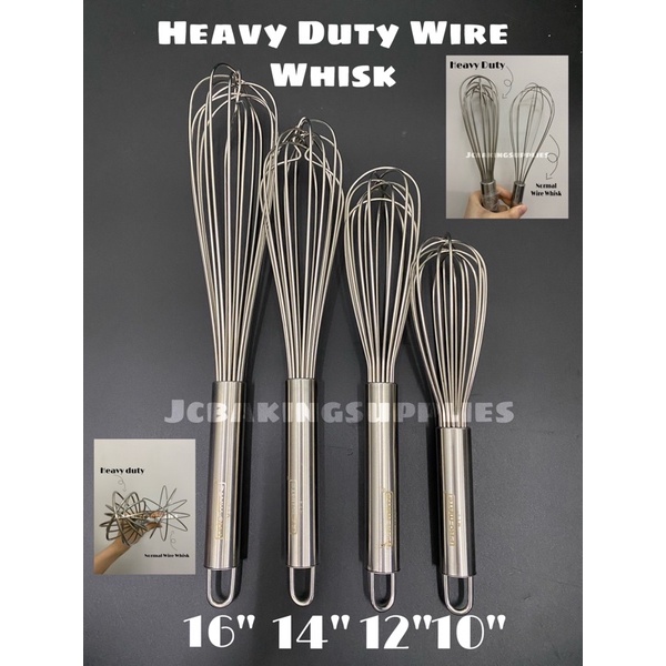 10 INCH HEAVY DUTY STAINLESS STEEL WIRE WHIP - Rush's Kitchen