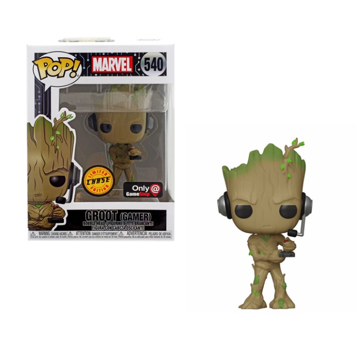 Funko Pop! Marvel - Groot (Gamer) Chase - Gamestop Exclusive