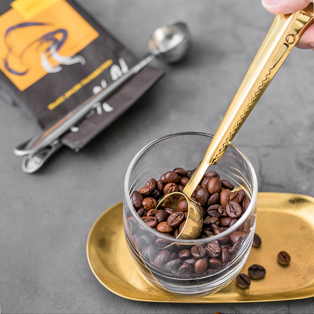 2-in-1 Coffee Scoop Clip Stainless Steel Coffee Measuring Spoon for Measuring  Coffee Tea Milk Powder Kitchen Coffeeware Scoops Kitchenware Tools | Shopee  Philippines