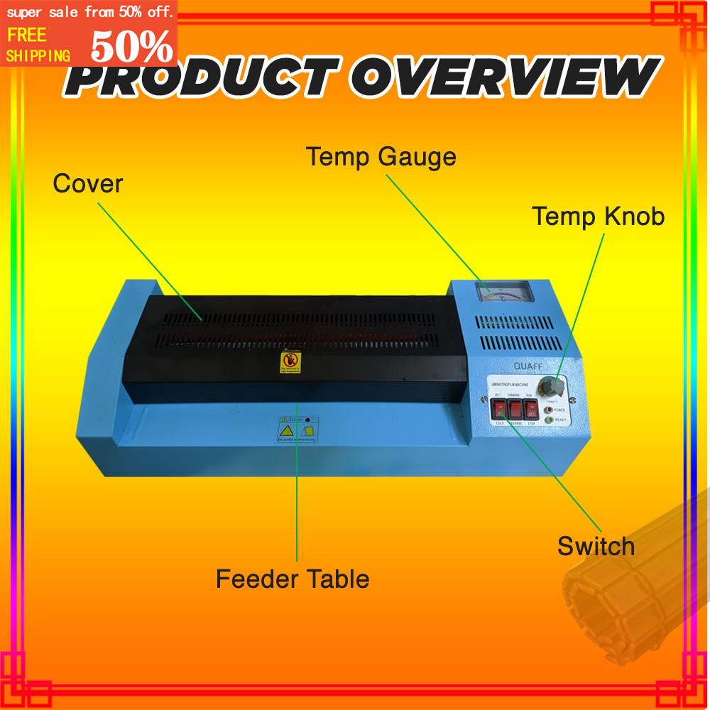 QUAFF HOT/ COLD LAMINATOR A3 Heavy Duty Laminating Machine Shopee Philippines