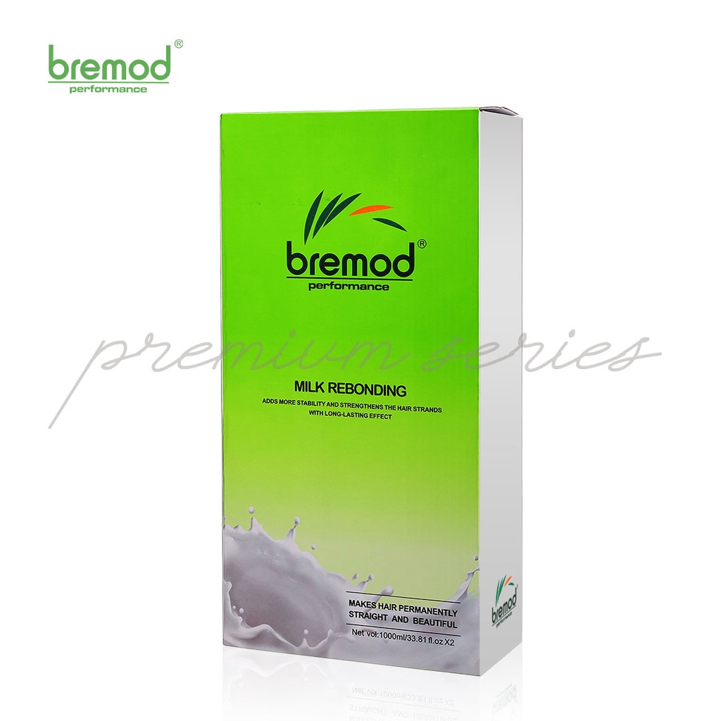 NEW Bremod Rebonding Hair Straightening Milk 1000 ml x 2 ( A