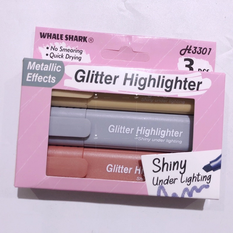 ☬3 In 1 Glitter Highlighter Metallic Effects Highlighter | Lazada PH