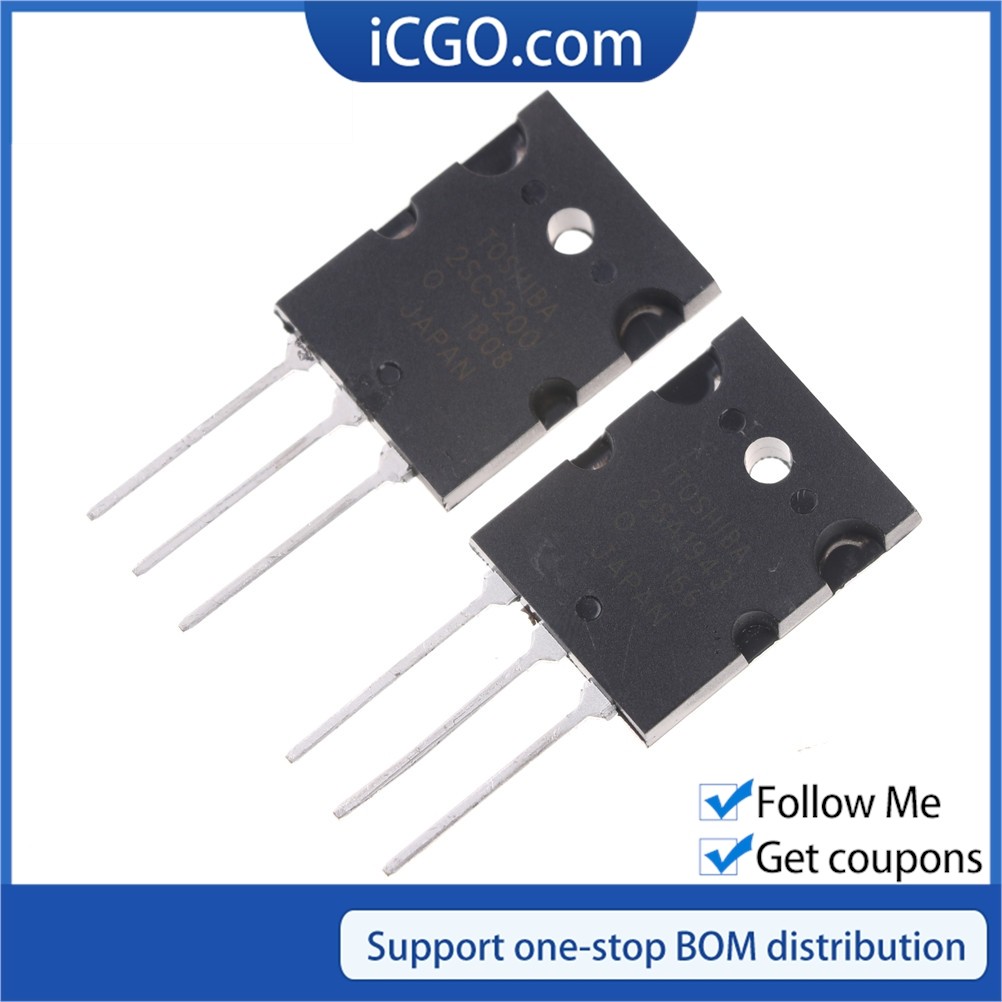 Tyenaza 5 Paia Transistor Ad Alta Potenza, 2SA1943 2SC5200 - Foto 3