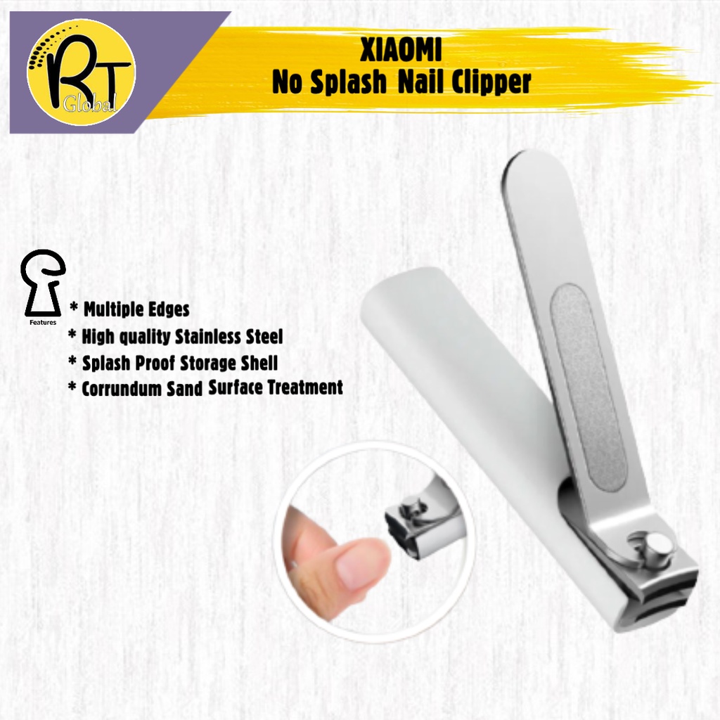 Xiaomi No Splash Nail Clipper Cutter Cleaner Toenail Manicure