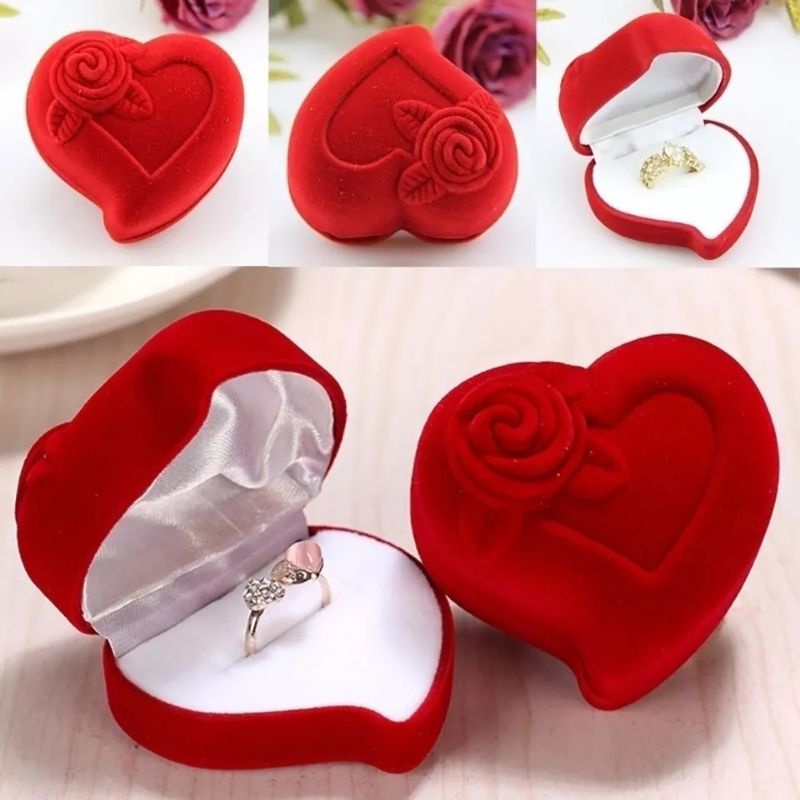 Large Heart Shape Ring Box (6*6*3.5cm) | Shopee Philippines