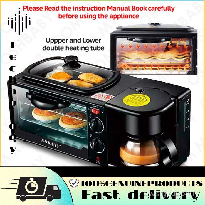 3 in 1 clearance toaster oven coffee maker