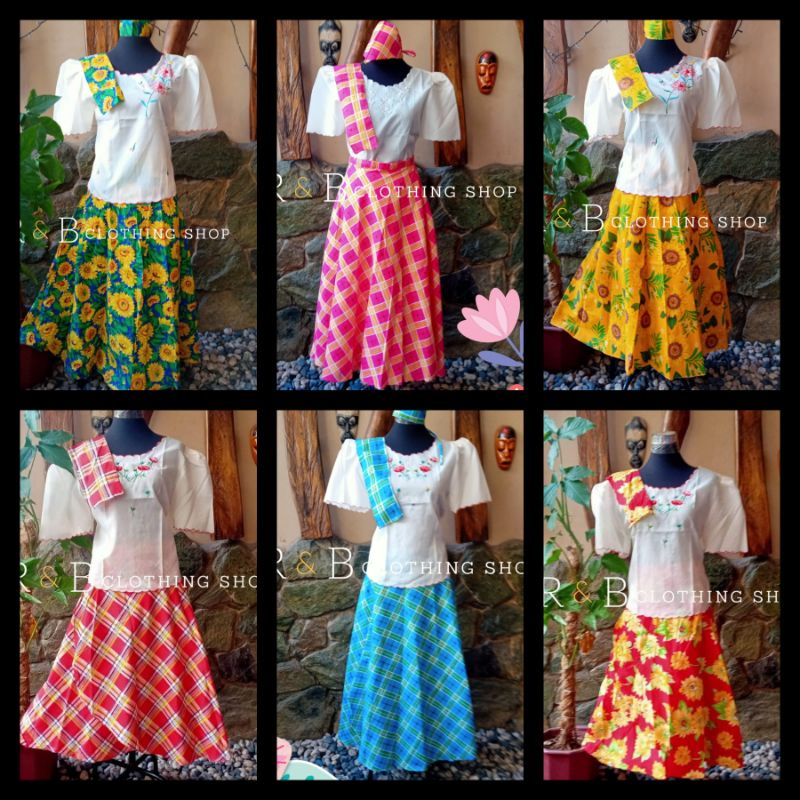 Adult Baro T Saya Kimona Terno Filipiniana Shopee Philippines