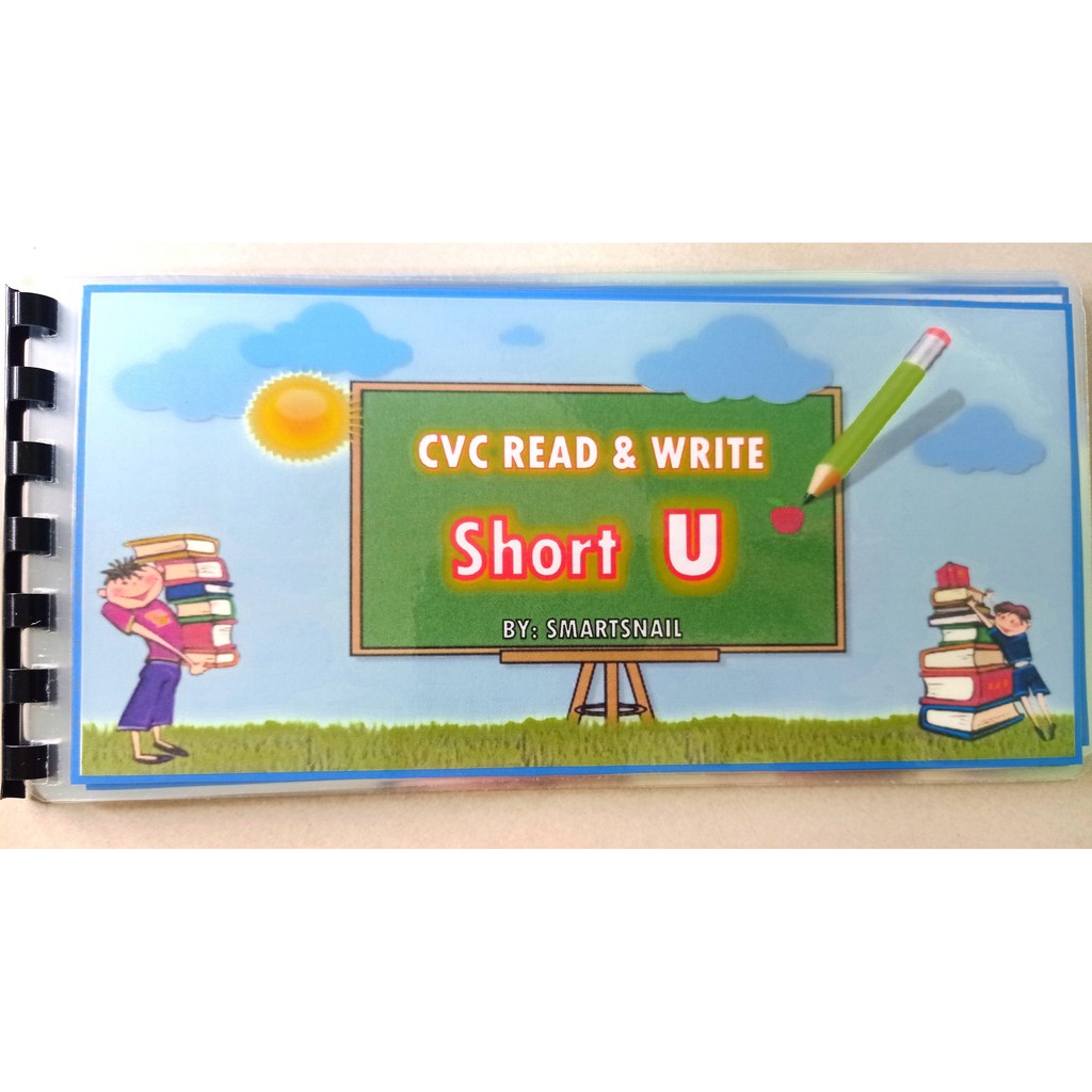 Laminated Reading CVC Read & Write with 1 Free Dry Erase Marker ...