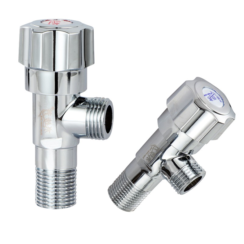 1pc Stainless Steel Angle Valve Multi-layer Plating 1/2 x 1/2 and 1/2 x ...