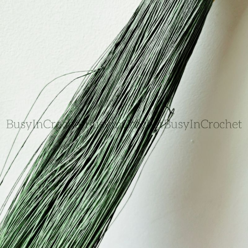 0.45mm Paper Package Green Iron Wire Flower Rod DIY Material Paper