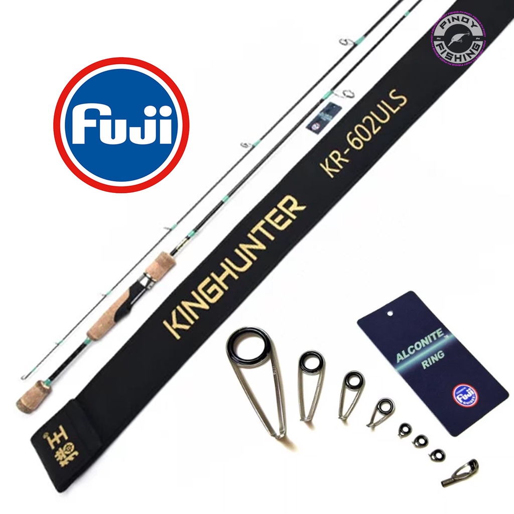 king hunter ultralight fishing rod fuji alconite ring guides KR602ULS