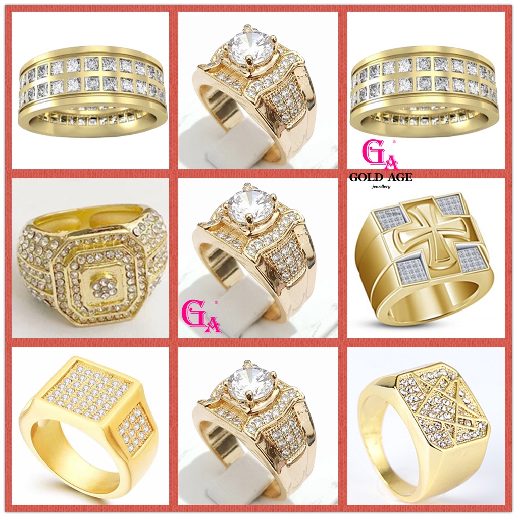 Saudi gold clearance mens ring design