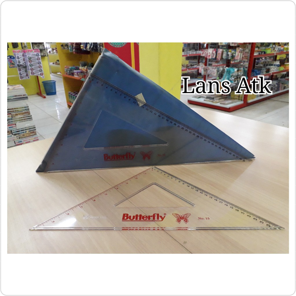 Butterfly Triangle Ruler No.15 ruler | Shopee Philippines