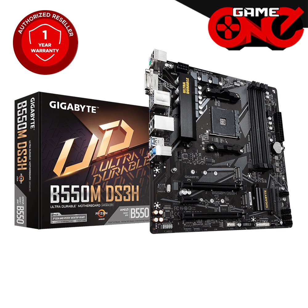 Gigabyte AMD B550M DS3H Ultra Durable Motherboard Rev 1.2 | Shopee ...