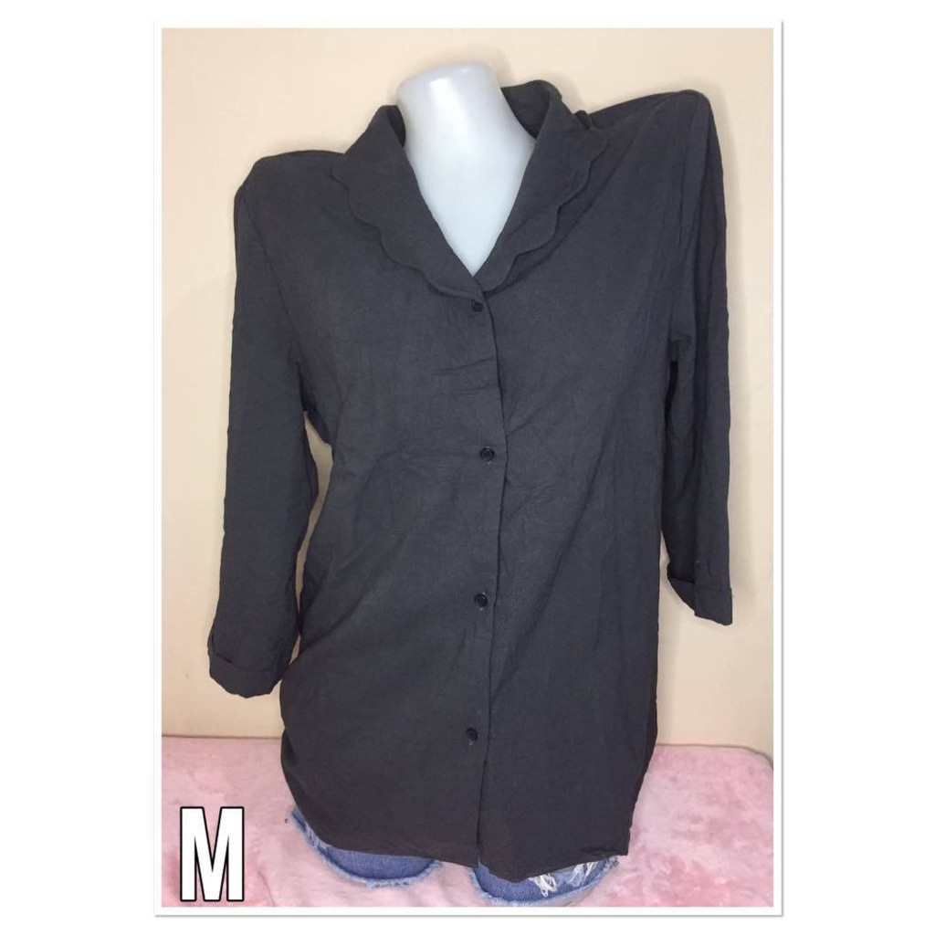 Polo Blouse Preloved Ukay From Bale Sleeves Shopee Philippines